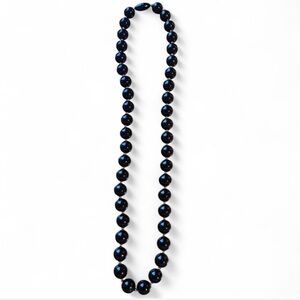 Elegant Black Beaded Necklace